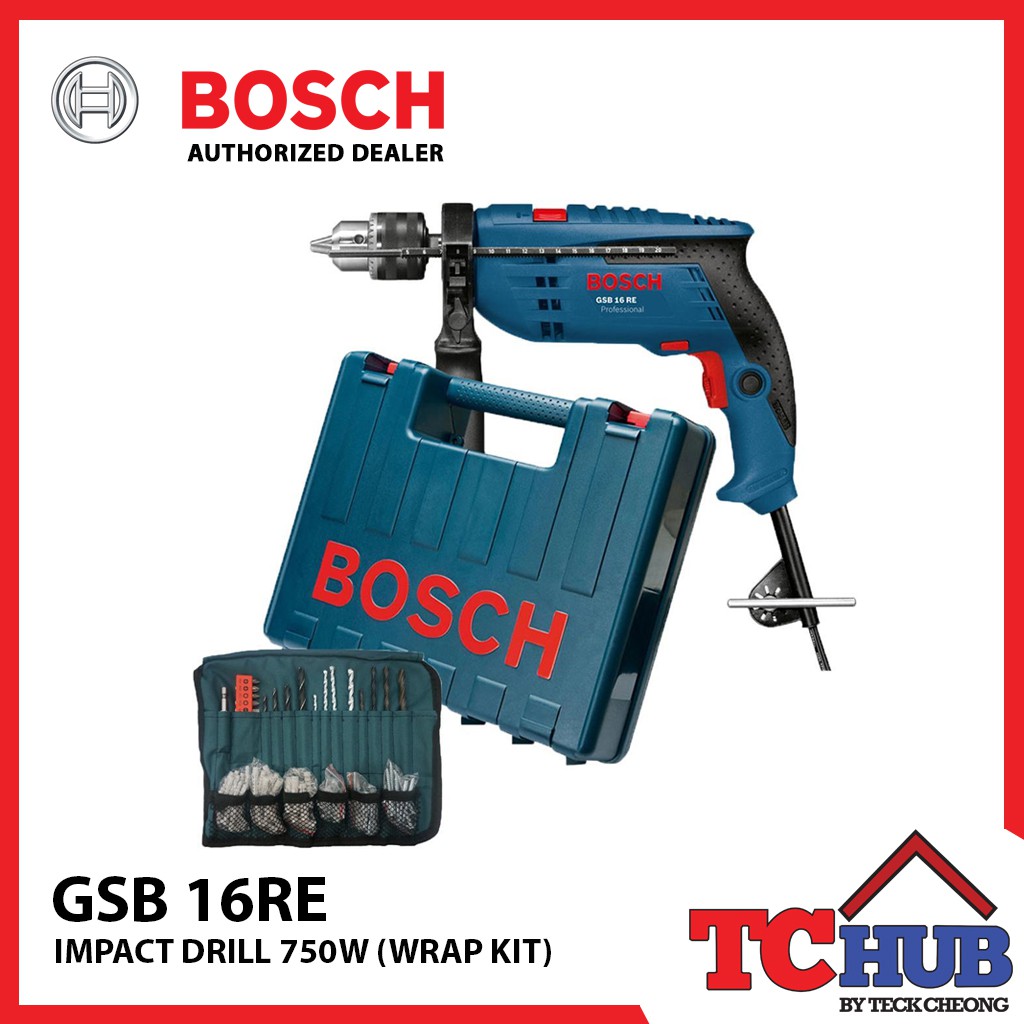 Bosch Gsb 16 Re Impact Drill Kit Amazon Sg Home Improvement