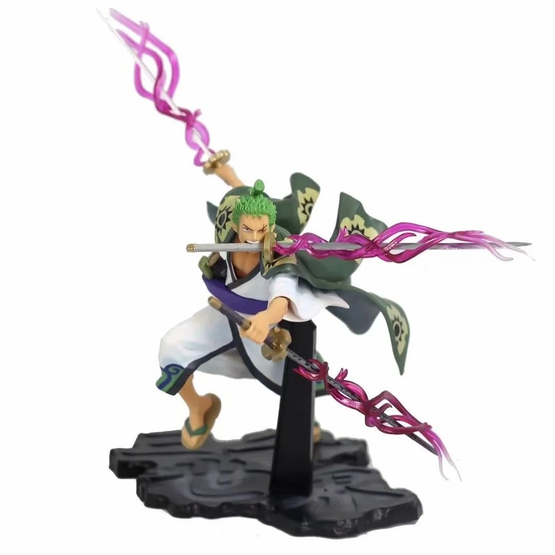 Hot New World Roronoa Zoro Anime Figure One Piece Zoro Action Figurine Collectible Model Toys Shopee Singapore