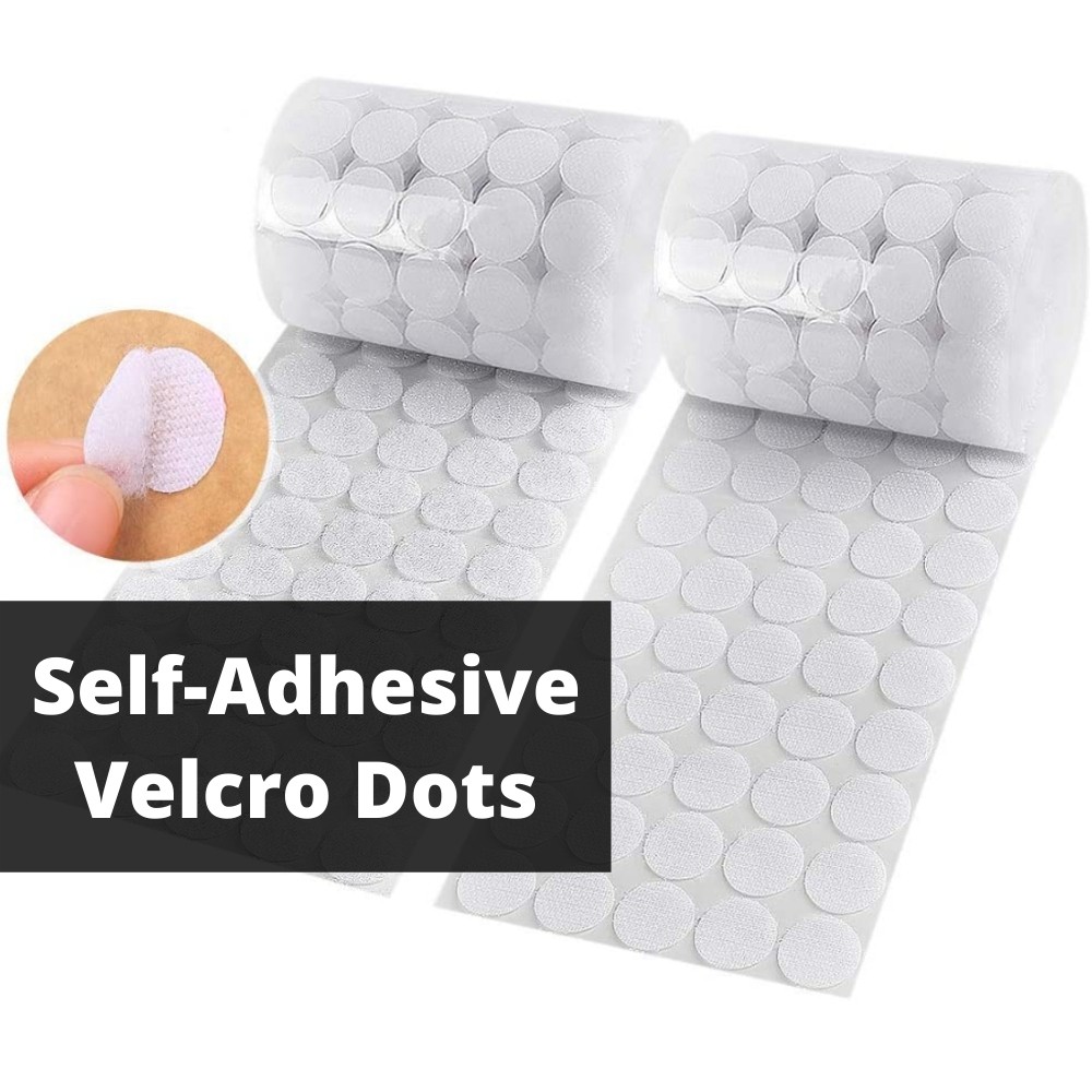{SG}SelfAdhesive Velcro Dots 100 Pairs 15/20/25mm Sticky Back Coins