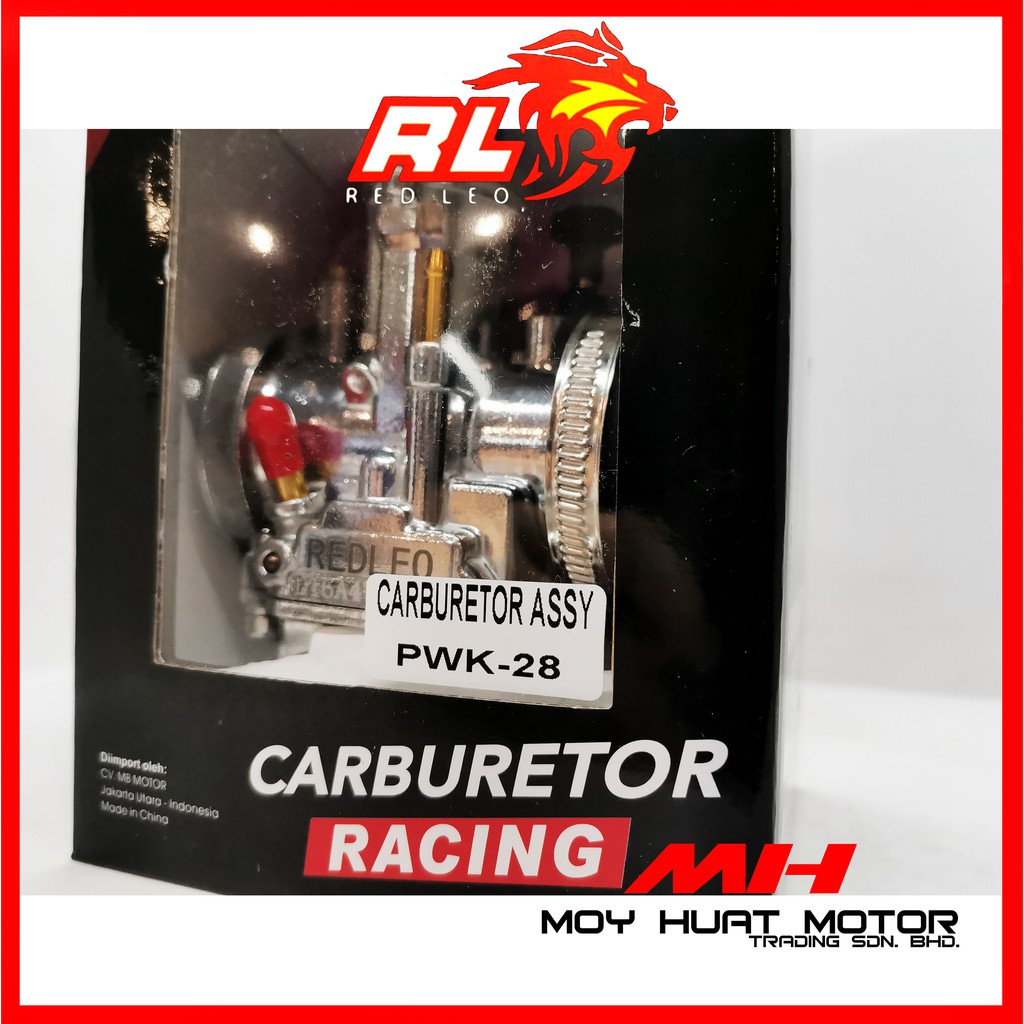 Pwk Carburetor Red Leo 100 Original Red Leo Carburetor Red Leo Carburator 28mm 30mm 32mm 34mm Pwk Carburator Shopee Singapore
