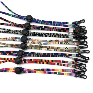 Image of [Ready] fashion face mask Lanyard unisex colorful mask strap Non-slip Anti-lost Handmade Beaded Smiley Mask Hanging Chain TTS