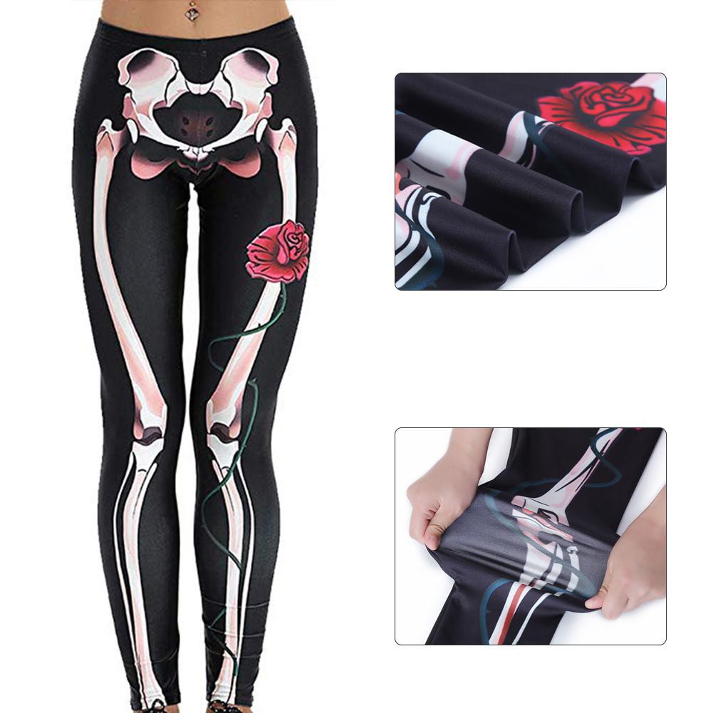 skeleton workout leggings