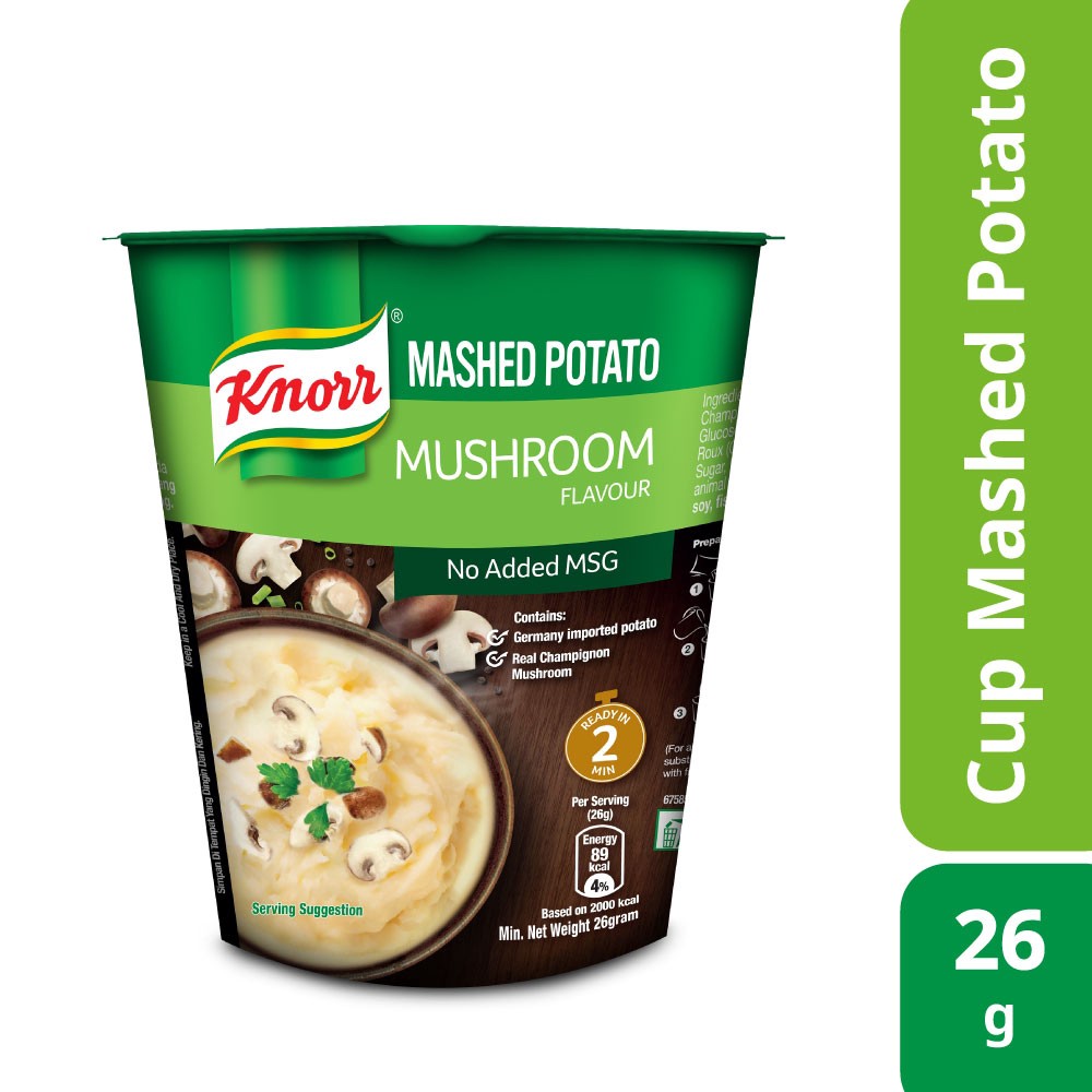 Knorr Cup Mashed Potato Mushroom (26g) Shopee Singapore