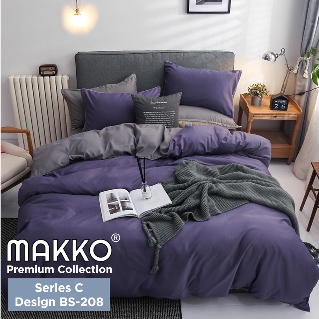 Makko Premium Collection Solid Colors Fitted Bedsheet Set Quilt Cover Sold Separately Shopee Singapore