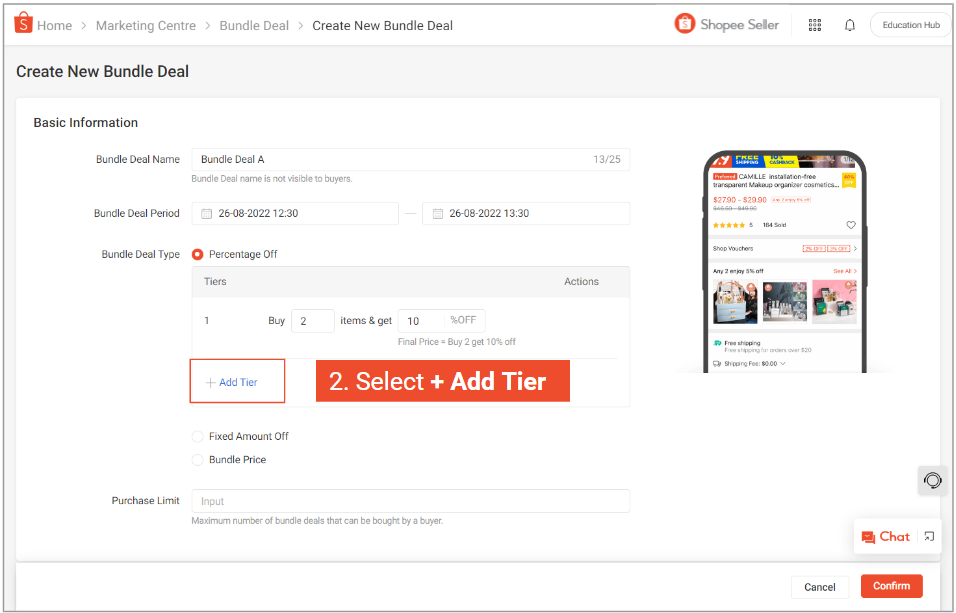 Adding Bundle Deal tiers | MY Seller Education [Shopee]