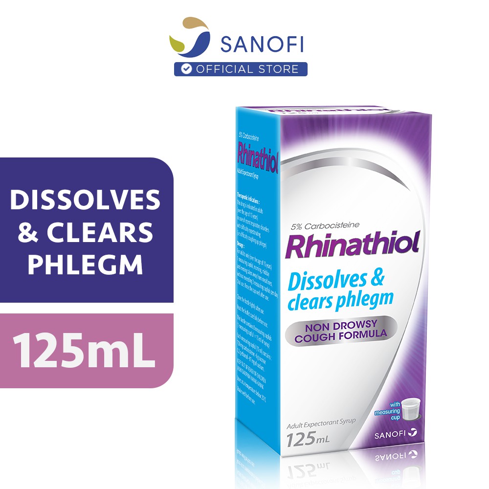 Rhinathiol Cough Relief Adult Syrup 125ml Shopee Singapore