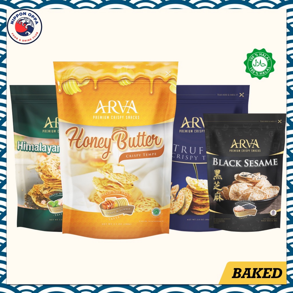 [Freshly Baked] [HALAL] Arva Tempeh Chips 80/100g. [Healthy Snack] Shopee Singapore