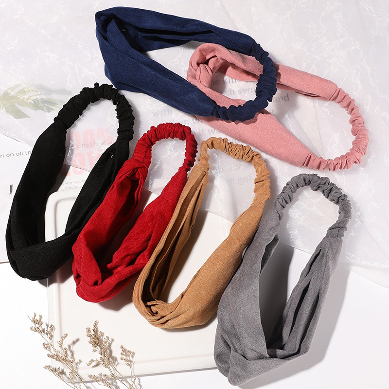 【in Stock】new Temperament Korea Cloth Hair Band Elastic Cute Headband