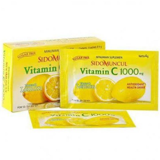 Sido Muncul Vitamin C 1000mg Sweet Orange Per Sachet Shopee Singapore