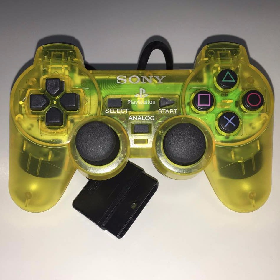 yellow ps2 controller