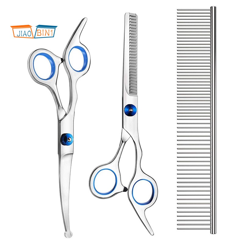 what are curved dog grooming scissors used for