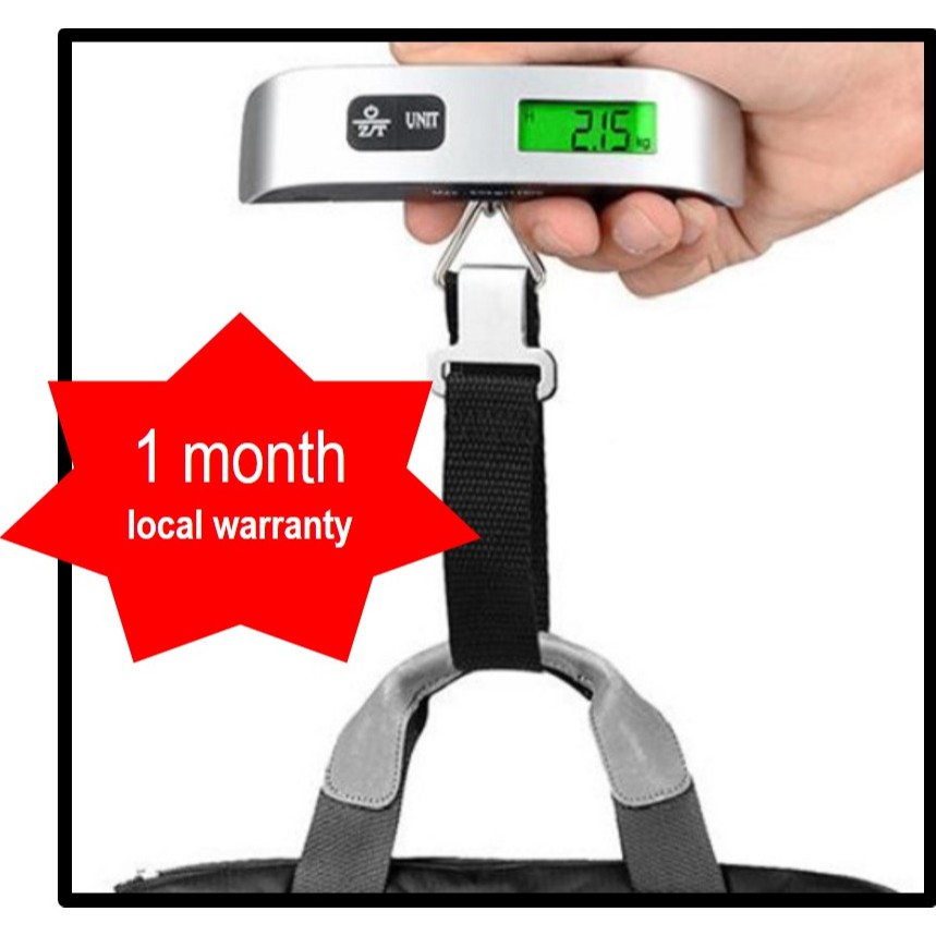 🇸🇬 Digital LCD Luggage Scale, Battery included. 50kg load max. Easy