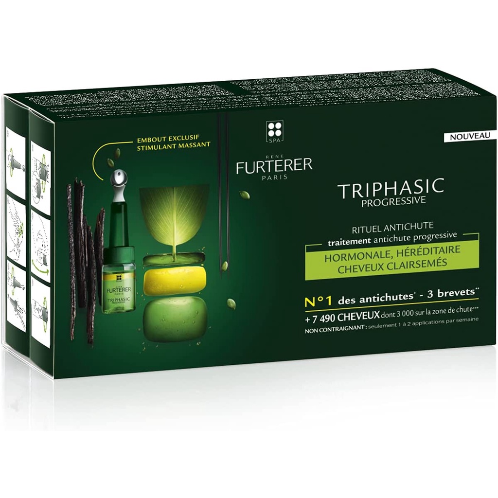Rene Furterer Triphasic Progressive AntiHair Loss Treatment (8 x 5.5ml