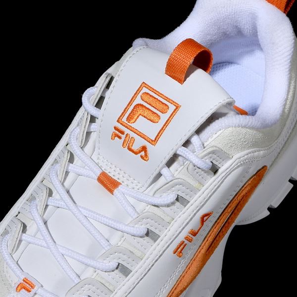 fila white and orange