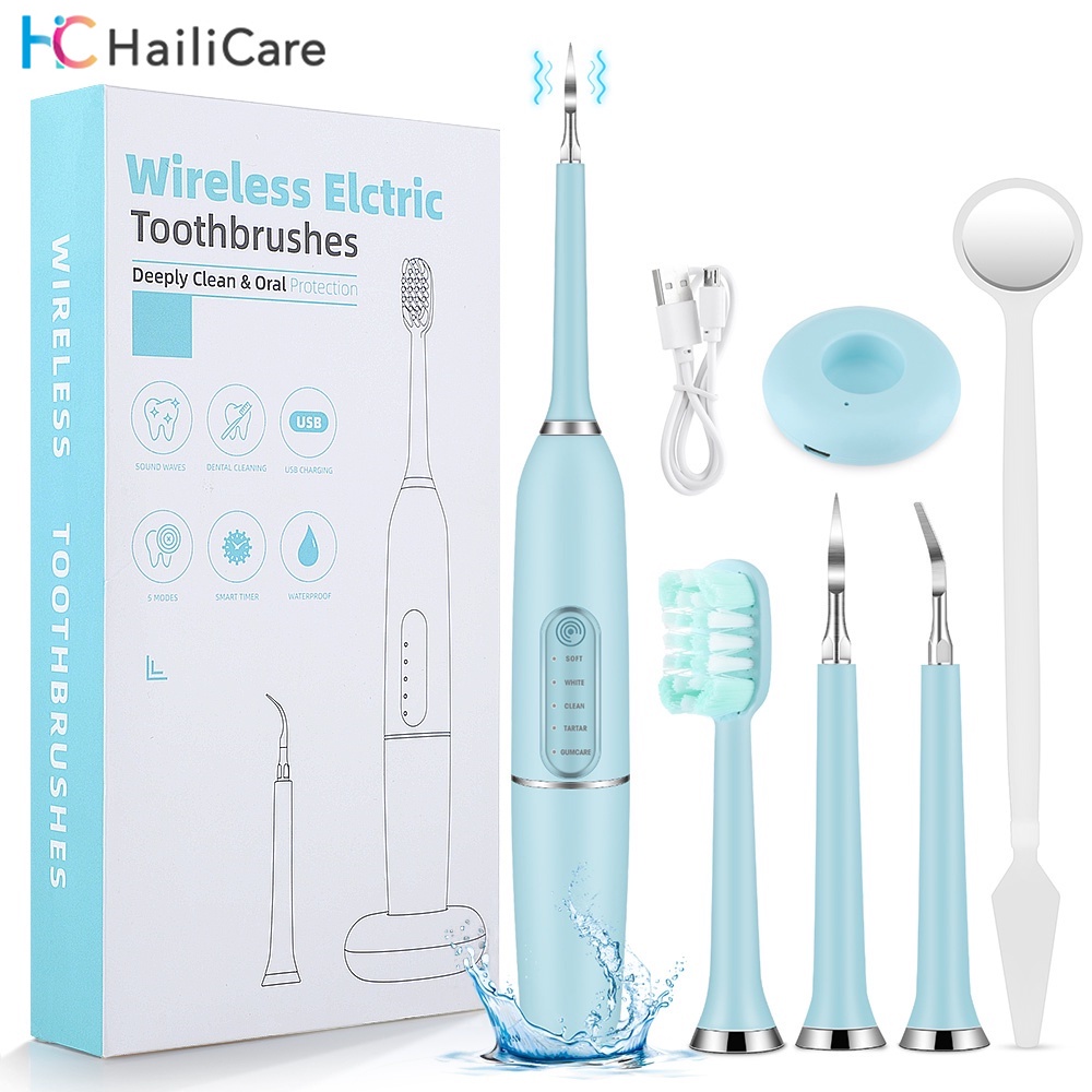 Hailicare soft toothbrush ultrasonic tooth cleaner automatic toothbrush
