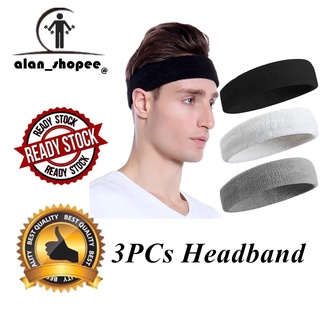 TALONITE Sport Headband/Wristband for Men and Women Gym Moisture Wicking Athletic Cotton Terry Cloth Sweatband for Running,Workout,Basketball Tennis 