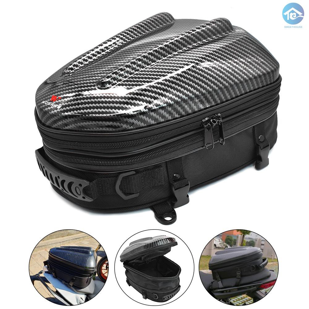 leather motorcycle tail bag