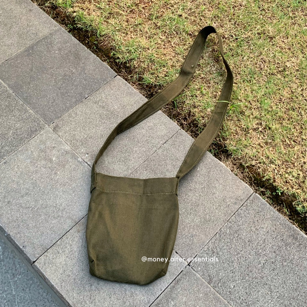 mini canvas sling bag