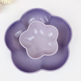 5 Inch French Cool Color Le Creuset Ceramic Plate Small Flower Plate Nordic Plate Bowls Breakfast Plate Cake Dessert Plate #4