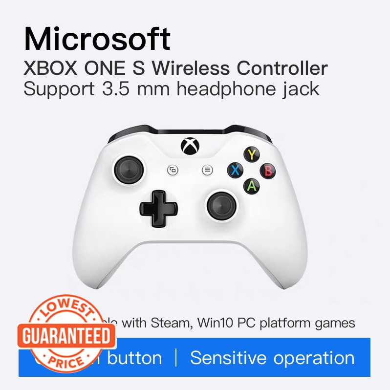 Microsoft Xbox One S Wireless Bluetooth Controller 3 5mm Pc Cable Elite Shopee Singapore