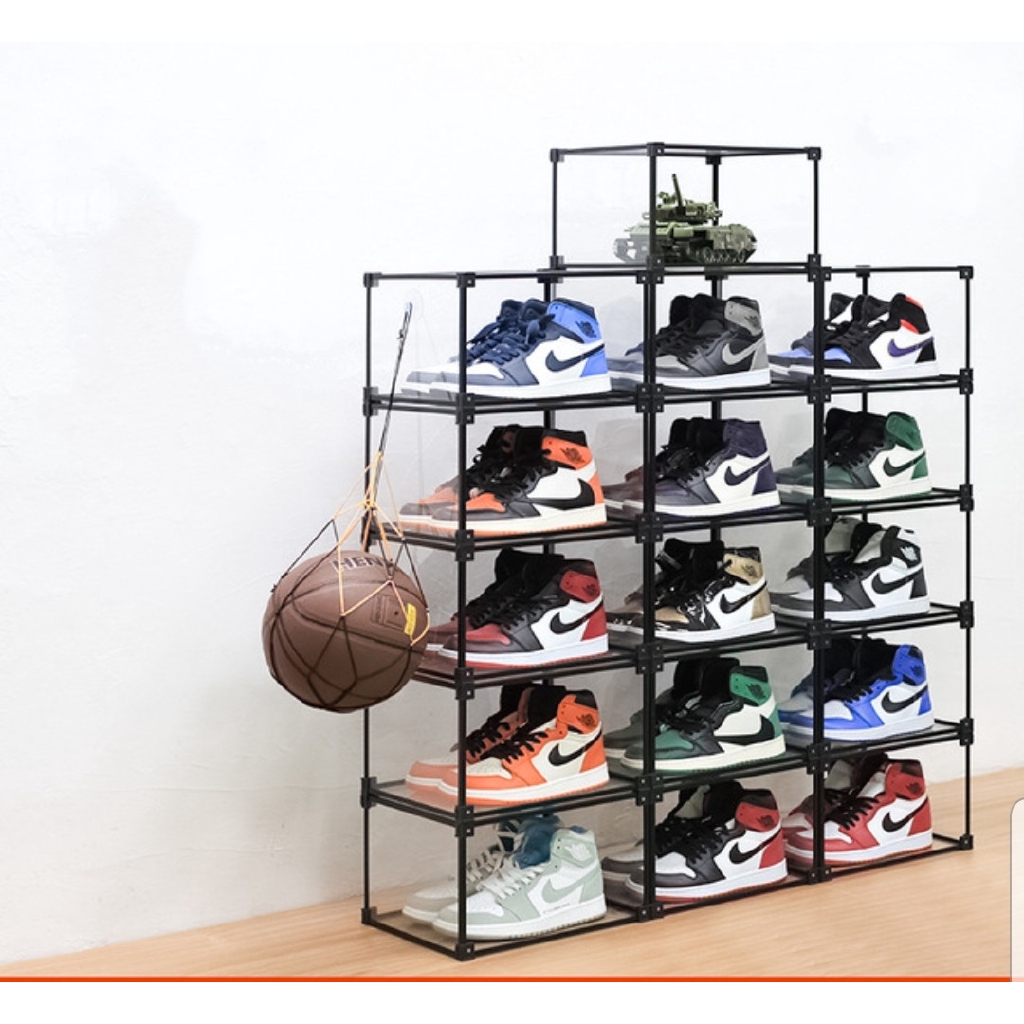 Acrylic Alluminum AJ Shoes Box Multifunction