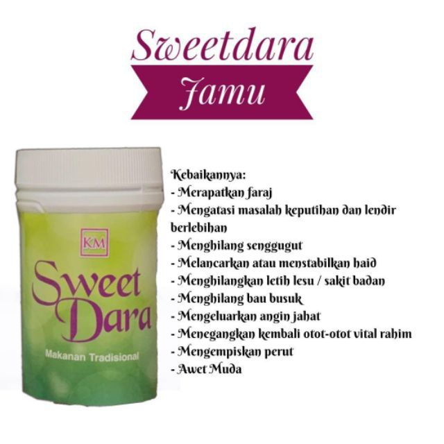 JAMU SWEET DARA ORIGINAL HQ | Shopee Singapore