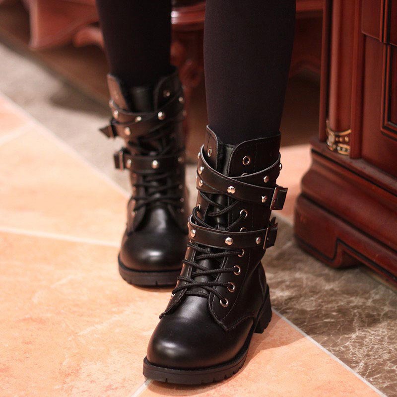 military style ankle boots womens