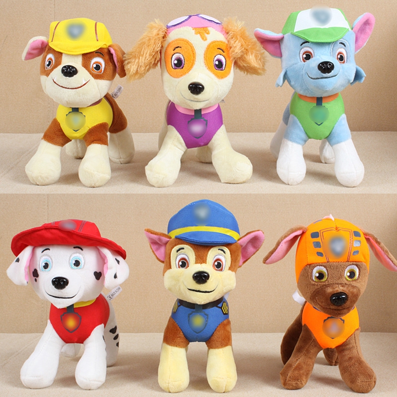 stuffed paw patrol dogs