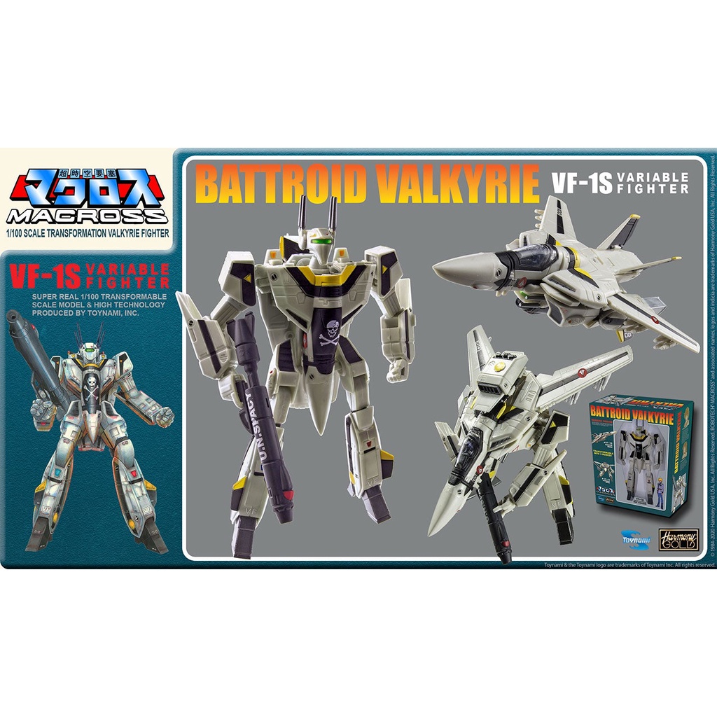 Toynami Macross Saga 1/100 Action Figure Retro Transformable VF1S