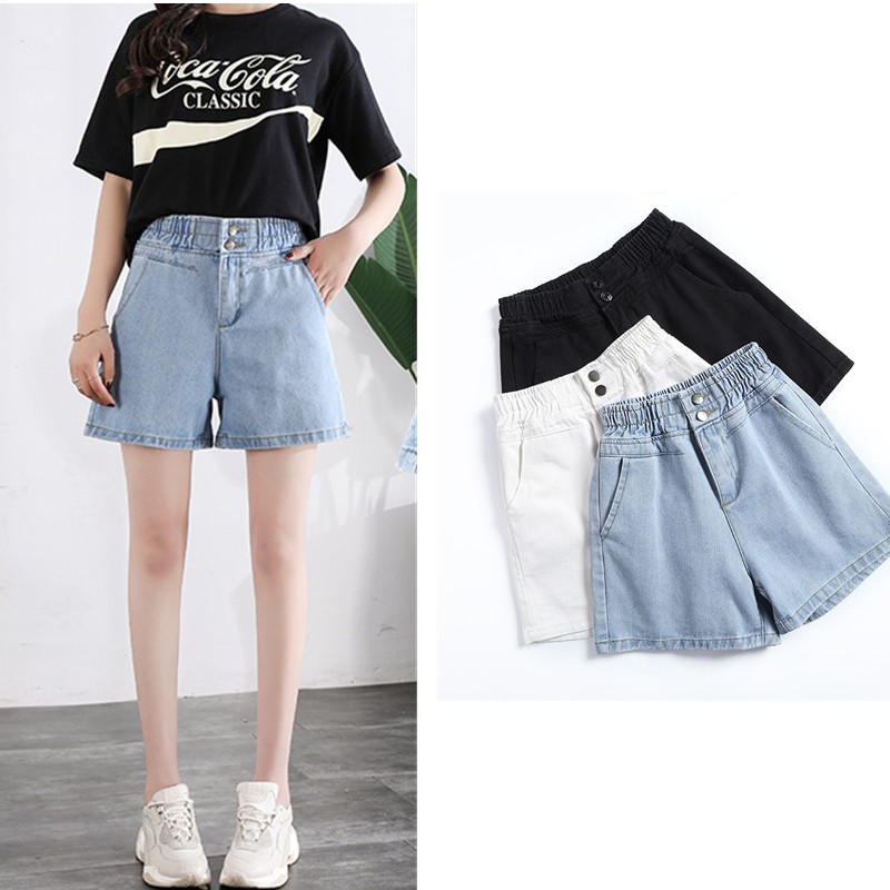 oversized denim shorts