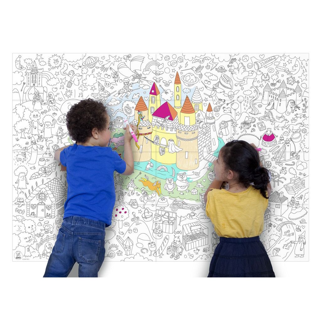 Giant Coloring Poster Imagination, Fine Motor, Color Exploration
