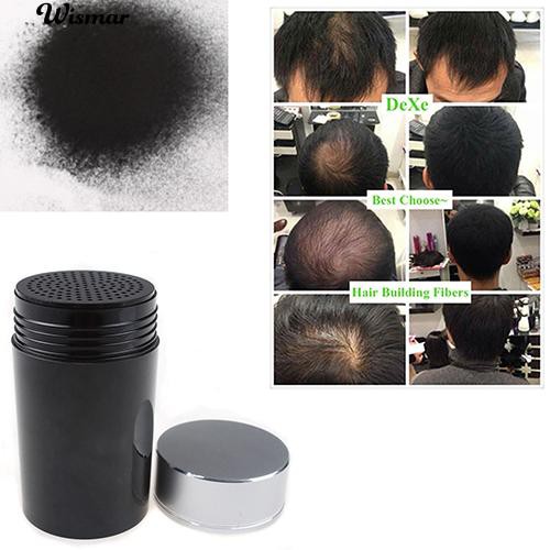 1 Bottle Thick Hair Building Fibers Black Color Balding 22g For