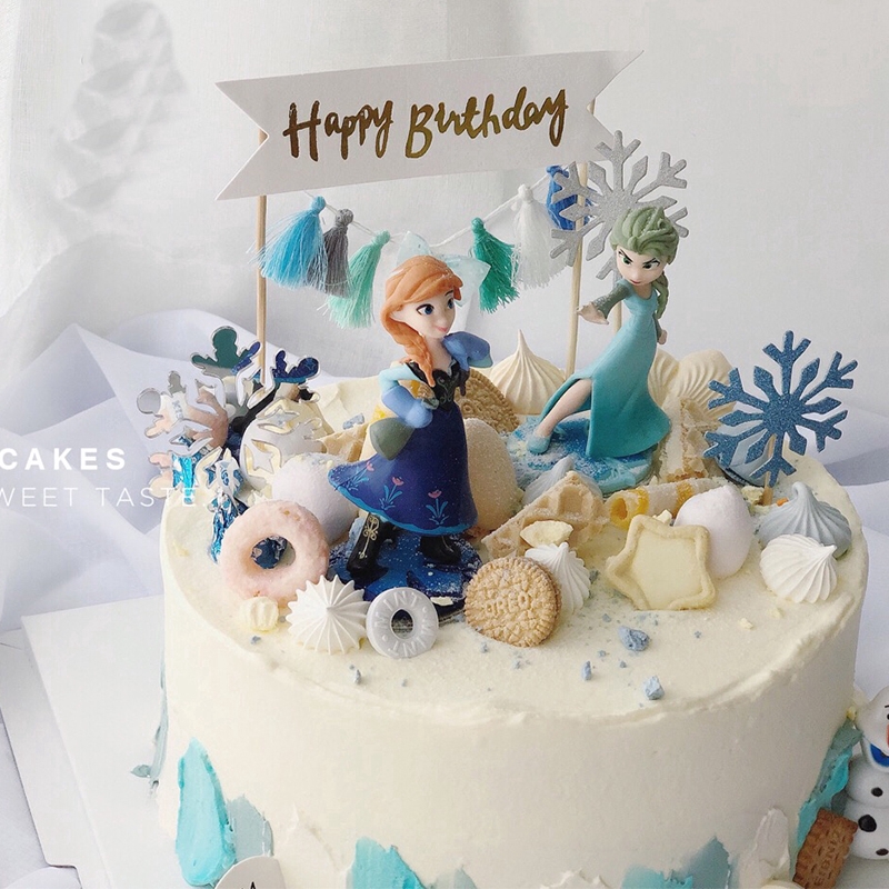 frozen cake topper figures