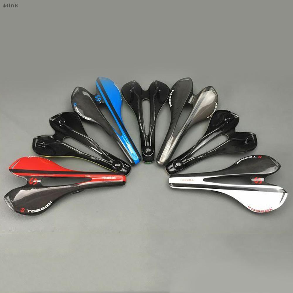 TOSEEK 3K Full Carbon Fiber Mountain Bike Saddle Road Bicycle Seat Cushion
