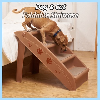 Dog Steps Stairs Pet Supplies Pet Steps and Stairs Pet Ladder 2/3/4 Layers Comfortable Sponge Detachable Dog Climbing Ramp for Puppy 