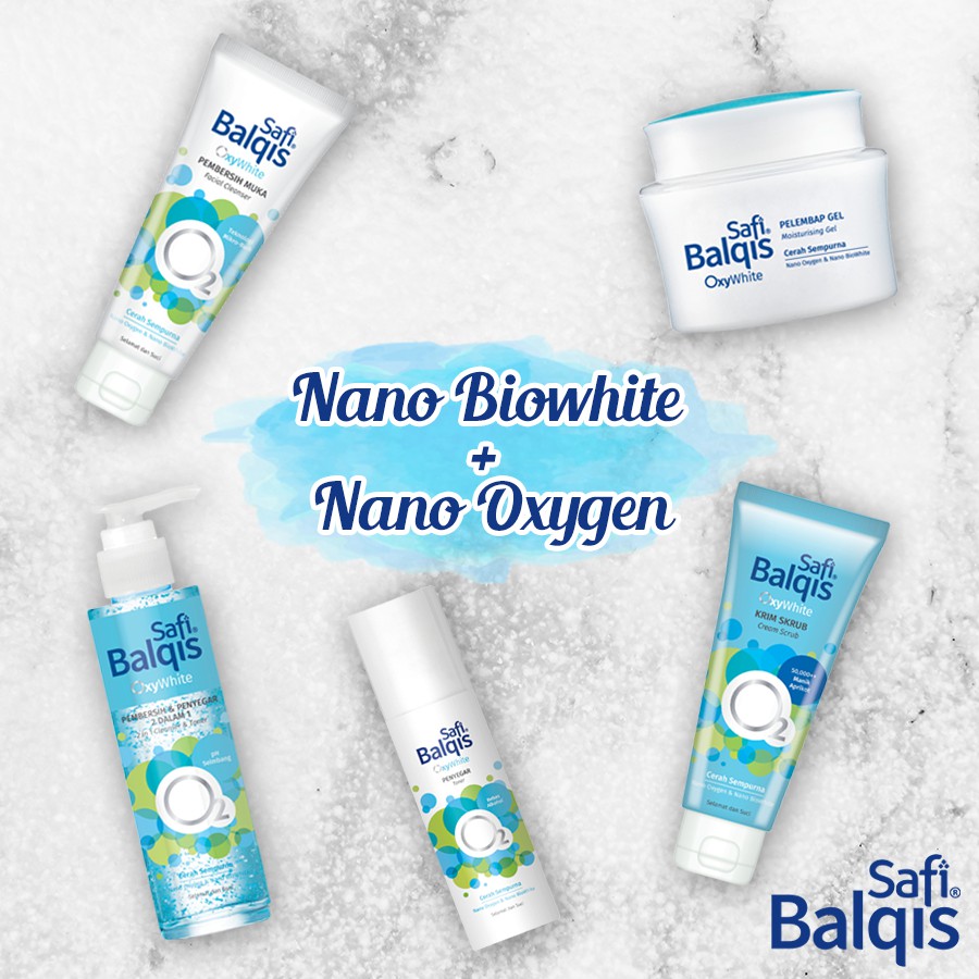 Shop Malaysia Safi Balqis Oxywhite Facial Cleanser Cream Scrub 100ml 50ml Shopee Singapore