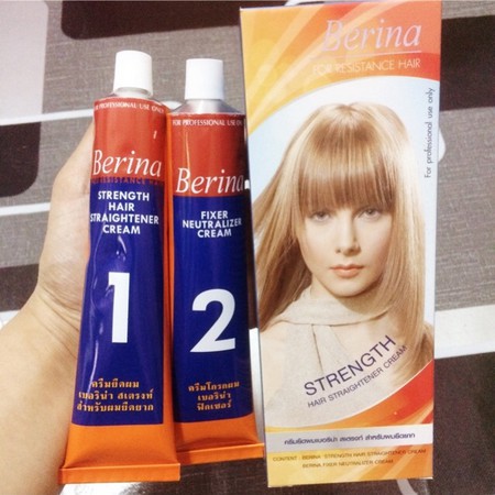 ORIGINAL BERINA HAIR STRAIGHTENING CREAM - KRIM PELURUS RAMBUT | Shopee  Singapore