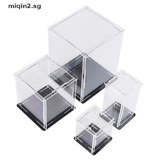 [MQ2] Acrylic Display Case Self-Assembly Clear Cube Box UV Dustproof Toy Protection [sg] #8