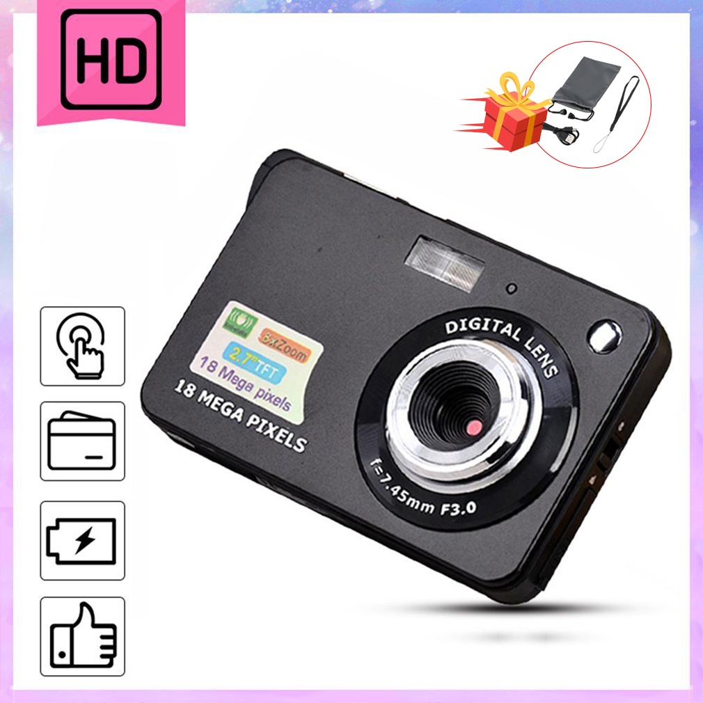 2.7 Inch TFT LCD Display 18MP 720P 8x Zoom HD Anti-Shake Digital Camera |  Shopee Singapore