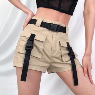 high waisted cargo shorts