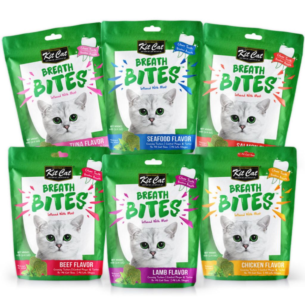 [Bundle of 3] Kit Cat Breath Bites Cat Treats 60g Shopee Singapore