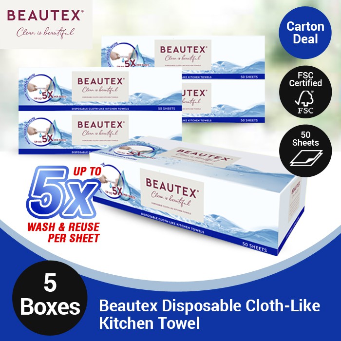 Beautex ClothLike Kitchen Towel Reuseable / Rewashable up to 5 times