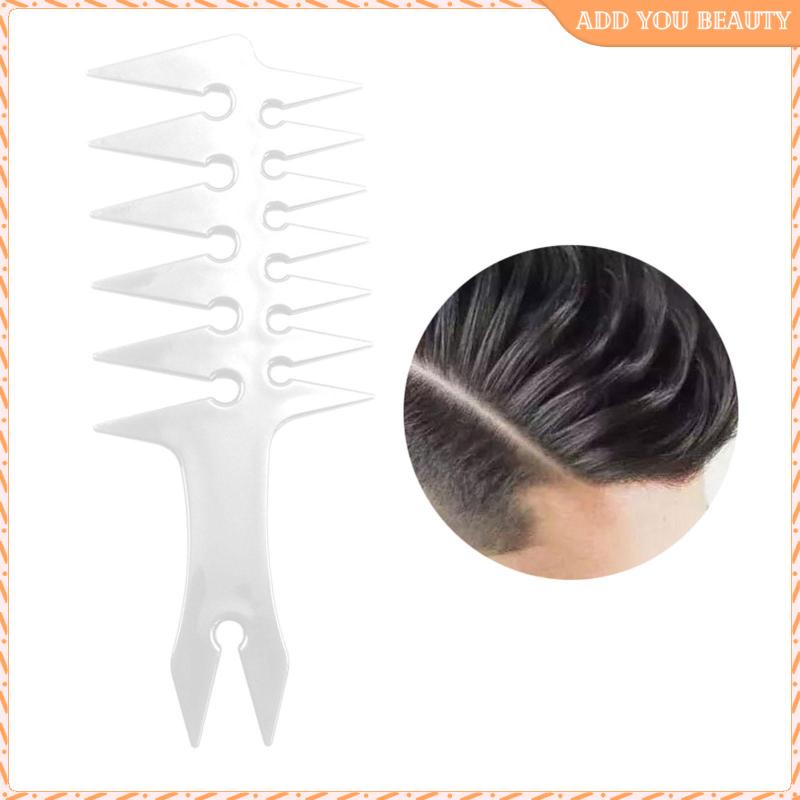 Image of Professional Men's Pompadour Hairstyling Combs Wide Tooth Fork Comb  Detangling Curly Hair Comb Hairdressing Barber Retro Oil Head #8