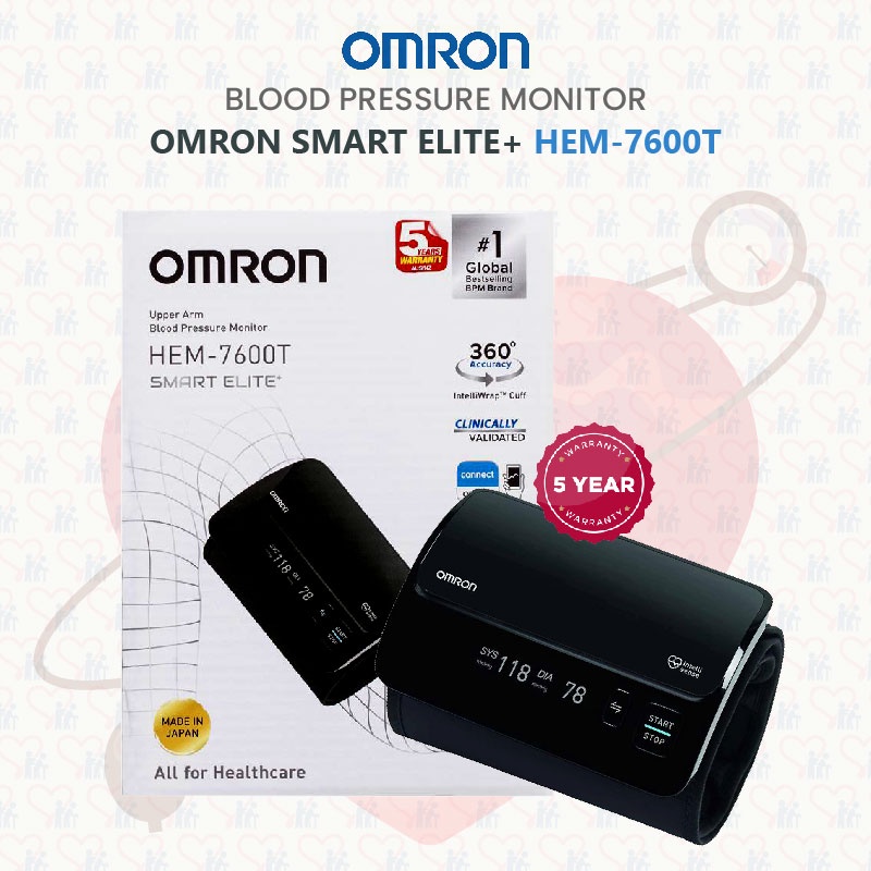 *Authorised SG Dealer* OMRON HEM 7600T Smart Elite+ Blood Pressure ...