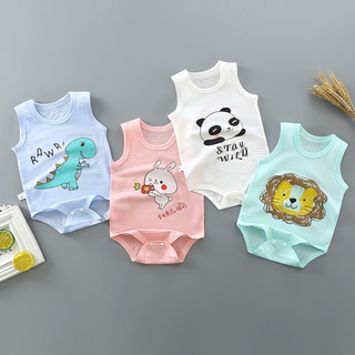 Size 0~18M (59-90) Summer Newborn Baby Boys Rompers  Sleeveless Cotton Breathable Baby Girls Jumpsuit Hot