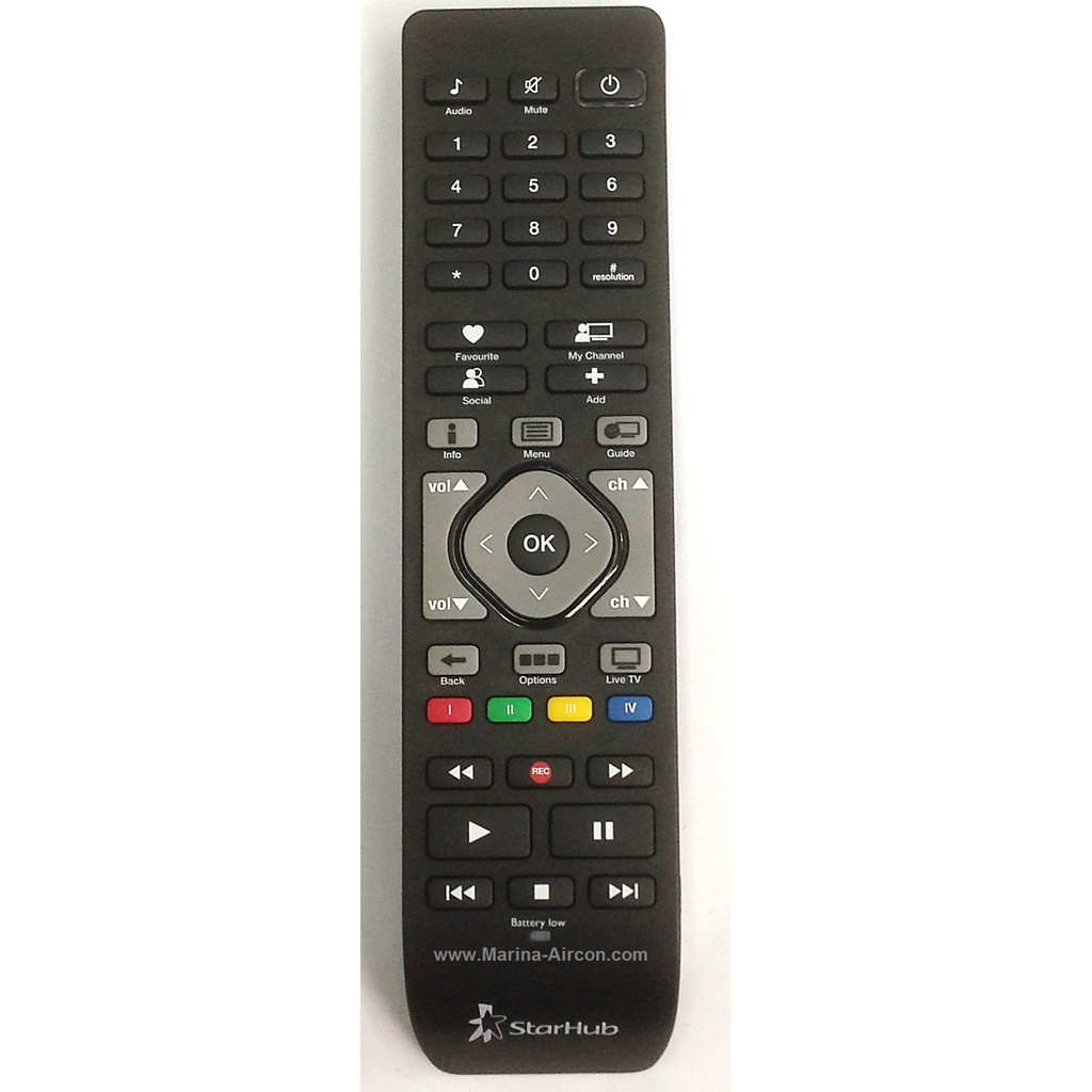 (Local Shop) Genuine 100 New Original Starhub TV Remote Control (Black