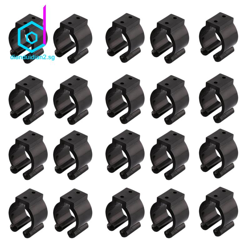 20pcs Fishing Rod Storage Clips Fishing Rod Holder Rack With Screws Rods Keeper 