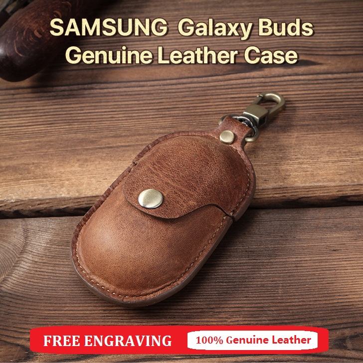 leather galaxy buds case