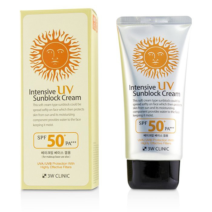 3w Clinic Intensive Uv Sun Cream Spf 50 Pa 70ml Shopee Singapore