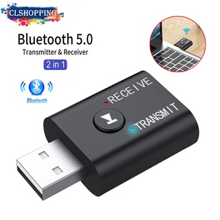 2 In1 USB Wireless Bluetooth Adapter 5.0 Transmitter For Computer TV Laptop Speaker Headset Adapter Bluetooth Receiver